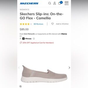 Skechers Women's Slip-Ins The Go Sneakers Taupe Air Cooled Memory Foam size 10